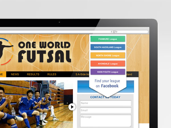 One World Futsal Website